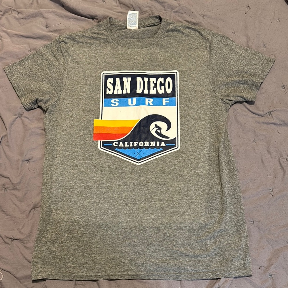 Gray San Diego Surf T-Shirt